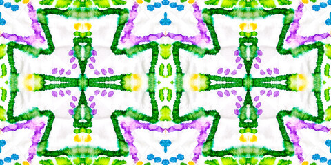 Hand Made Repeated With Circles, Triangles. Seamless Geometric Painting. Endless Watercolor Texture. Geometrical Ink Chinese Art. Ornamental Random Shapes Art. On White Background