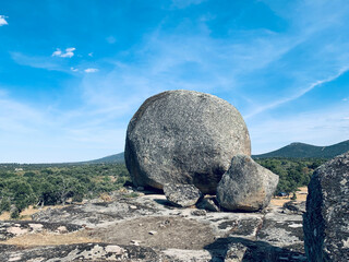rocks and sky