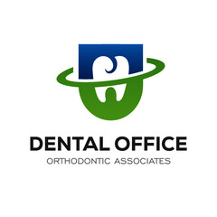 Dental Clinic Logo Design Dentist Logo Tooth abstract Linear Dentist stomatology