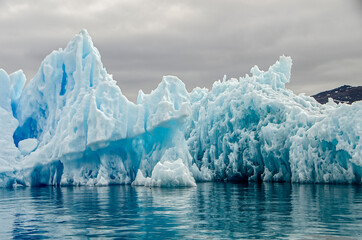 Iceberg with whimsical shapes