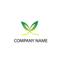 letter x creative logo leaf illustration for company color design vector template