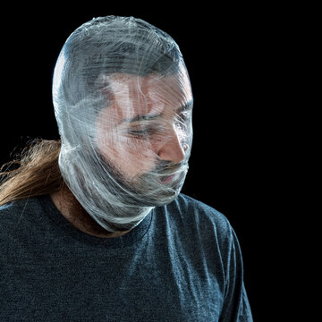 pellicola , pellicola trasparente , testa, faccia, barba , uomo , barbone, ritratto, sottovuoto, umano, raggi x, persona, isolata, medicamento, sguardo, triste, cranio, espressione