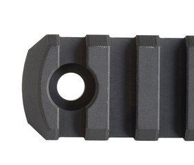 Obraz premium End for a bolt on a rail for an assault rifle