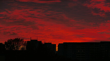 Fototapeta na wymiar sunset over the castle_56