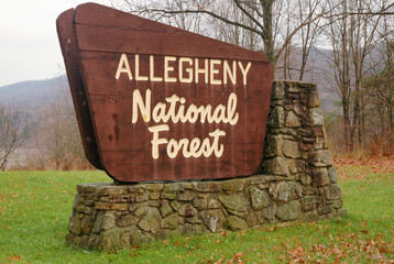 Welcome Sign at Allegheny National Forest