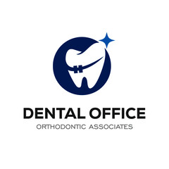 Dental Clinic Logo Design Dentist Logo Tooth abstract Linear Dentist stomatology