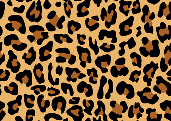 
Leopard pattern vector background seamless print for clothes, fabric. Fashionable design.