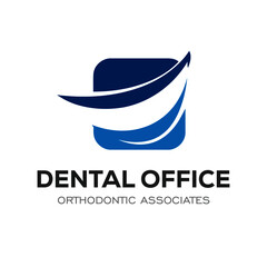 Dental Clinic Logo Design Dentist Logo Tooth abstract Linear Dentist stomatology