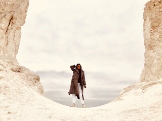 girl in the mountains