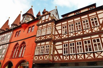 Fototapeta premium Schmucke Fachwerkhäuser, Fulda