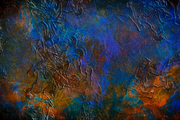 Fototapeta na wymiar Grungy abstract background with ornaments