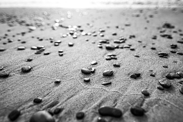 stones in sand