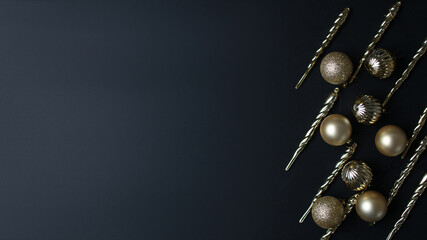 Decoracion de navidad con fondo de color