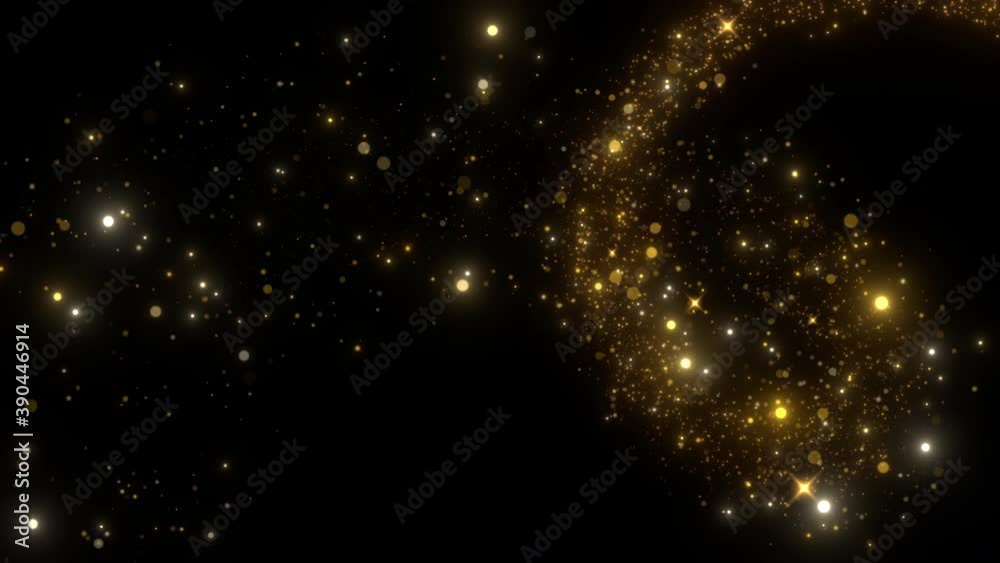 Canvas Prints glowing spark light dust trail