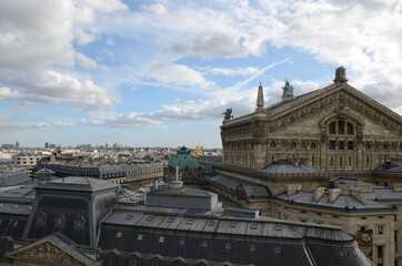 Upper view of Opera Paris