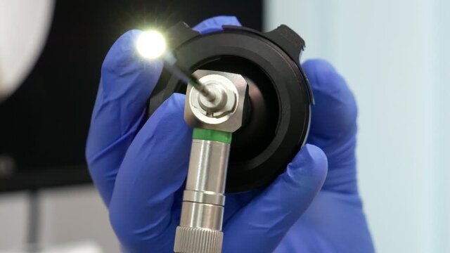 Otolaryngologist's tool. Apparatus for endoscopy and manipulations in otolaryngology. Endoscopic examination of the pharynx and larynx.