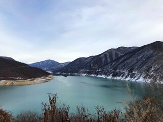 Obraz premium lake and mountains