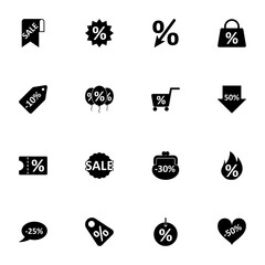 Discount Tags - Flat Vector Icons