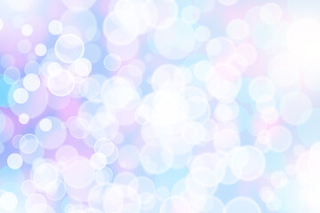 Blue and white bokeh background.