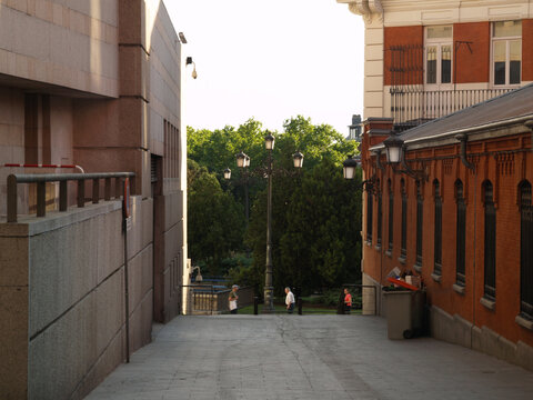 Strolling through the streets of the center of Madrid. Spain