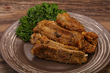 Stewed pork ribs with spices