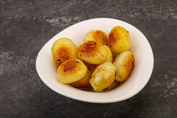 Roasted baby potato in the bowl