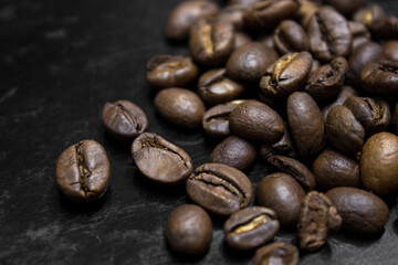 roasted coffee beans, can be used as a background