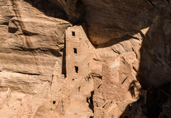 The  Square Tower House Cliff Dwelling, Mesa Verde National Park, Colorado, USA