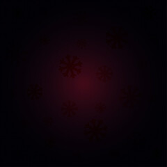 Fototapeta na wymiar Dark purple background, abstract pattern of snowflakes. Vector illustration.