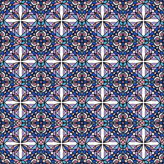 Morocco Seamless Pattern. Traditional Arabic Islamic Background. Mosque decoration element