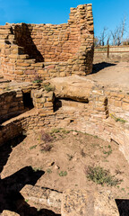 Obraz premium Cedar Tree Tower Ruins, Mesa Verde National Park, Colorado, USA