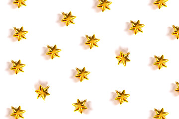 White background christmas stars