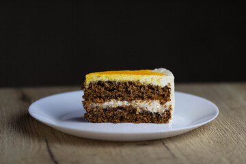 chocolate cake on a plate