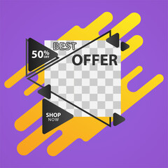 social media banner templates. digital marketing modern background design, posters, flyers etc. vector illustration