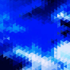 Abstract background with geometric texture. Bright shades of blue.