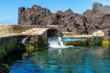 Obraz premium Azores, Island of Faial, natural seawater pools in the area of Varadouro
