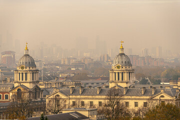 Fototapeta na wymiar View over Greenwich University, London