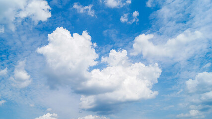 blue sky with clouds