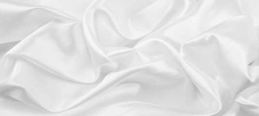 White silk fabric lines