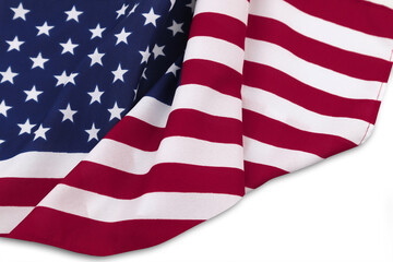 Obraz premium America flag on white