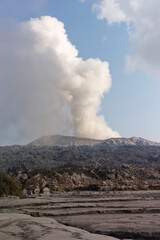 Dukono Volcano in Halmahera Island, Maluku, Indonesia