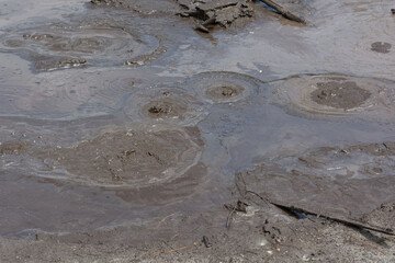 Volcanic mud in Sulawesi Island, Indonesia