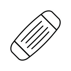 Face Mask plain line icon