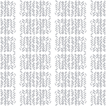Abstract seamless pattern on a white background. Texture of soft gray threads.