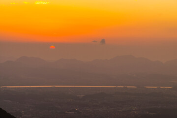 皿倉山から北九州の夕景