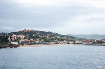 View of the town of Comillas, Spain