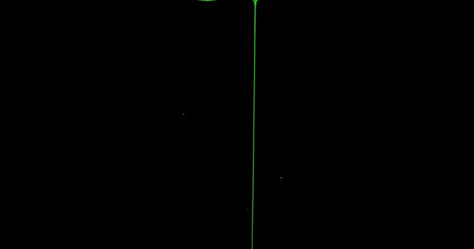Green Slime Dripping In Black Background 
