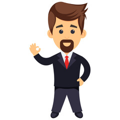 
A person involved in business, businessman 
