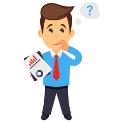 
A character cartoon designed to represent official class
