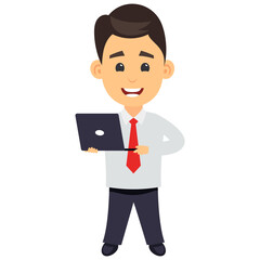 
A character cartoon designed to represent official class
